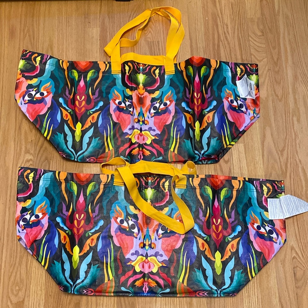 Set of 2 IKEA ÖMSESIDIG X-Large Shopping Bags